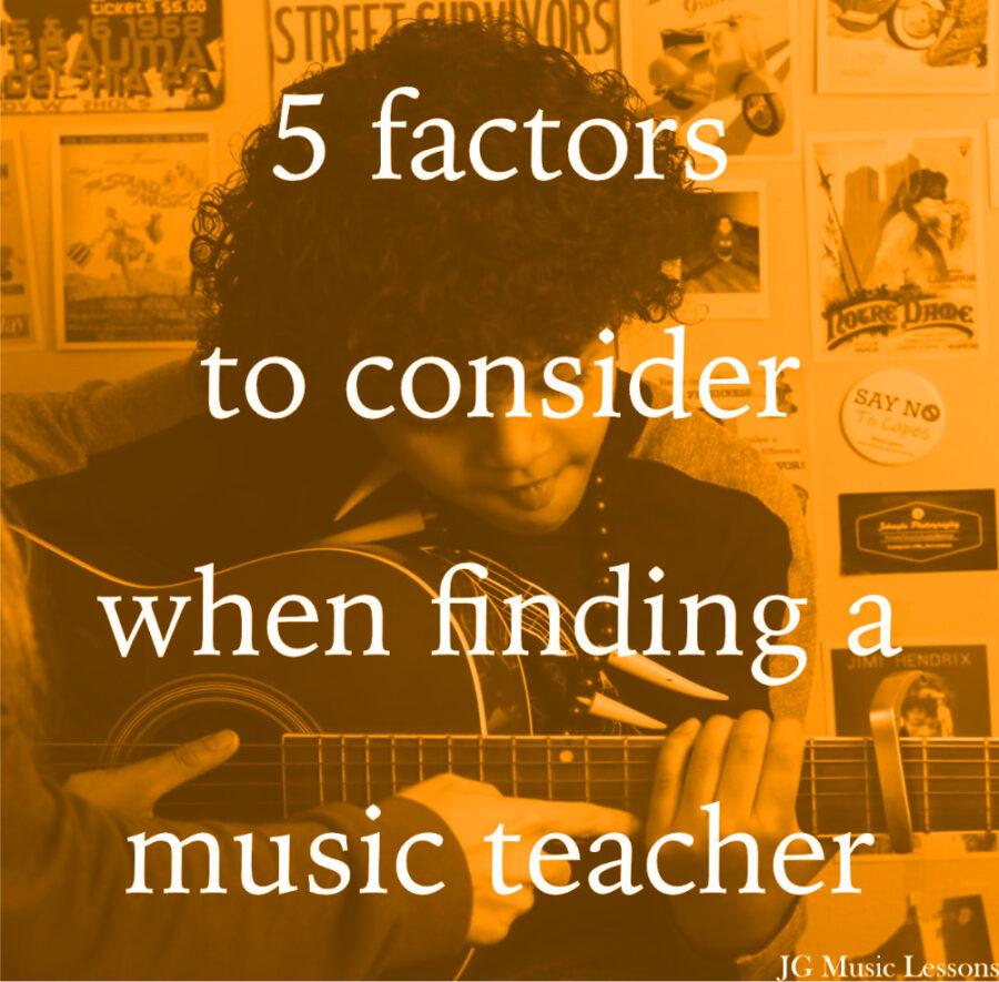 5 factors to consider when finding a music teacher - post cover