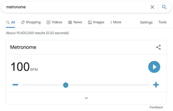 Metronome picture on google