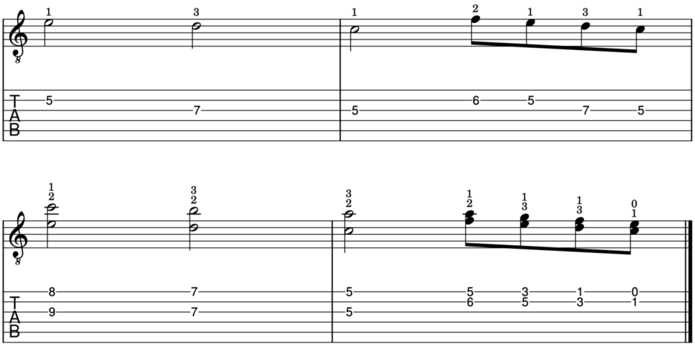 melody variation example 1