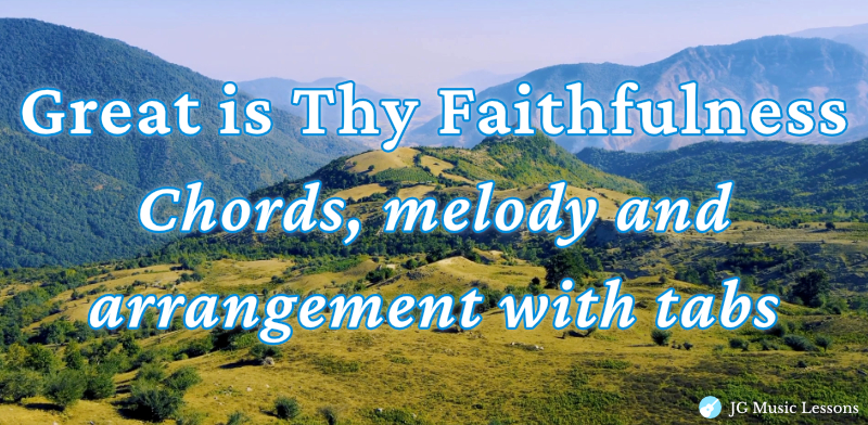 Great is Thy Faithfulness guitar banner