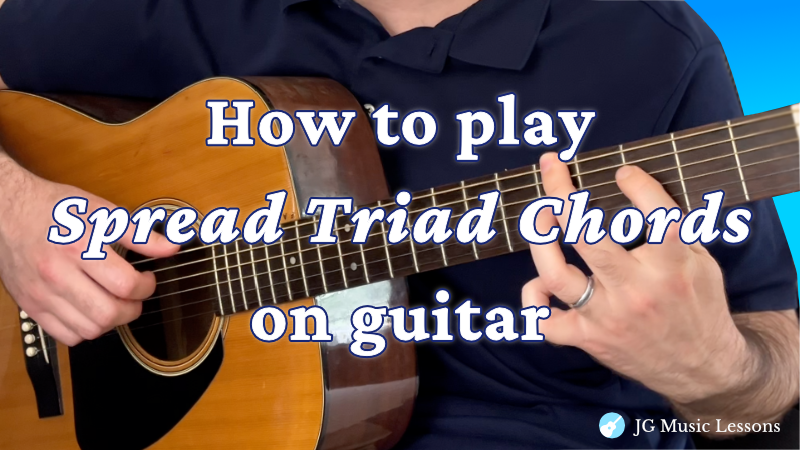 Spread triad chords guitar banner