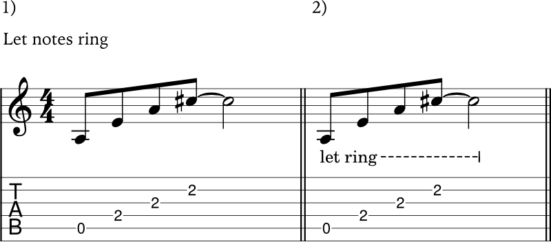 let notes ring example