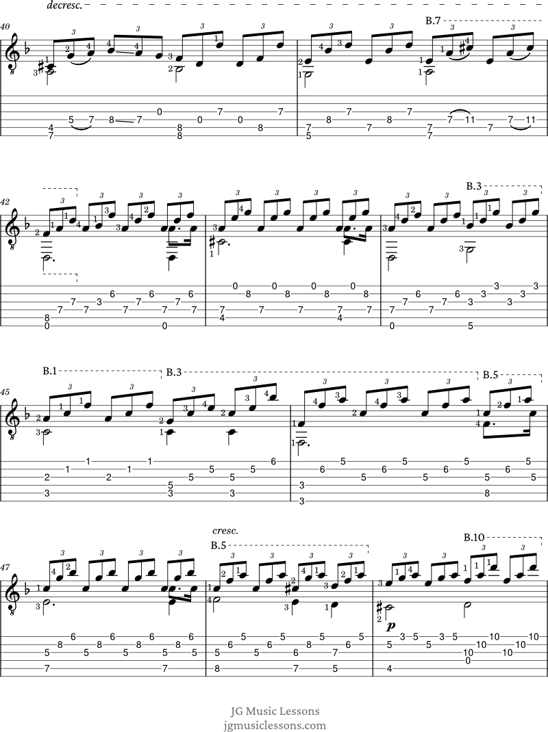 Moonlight Sonata tabs page 5