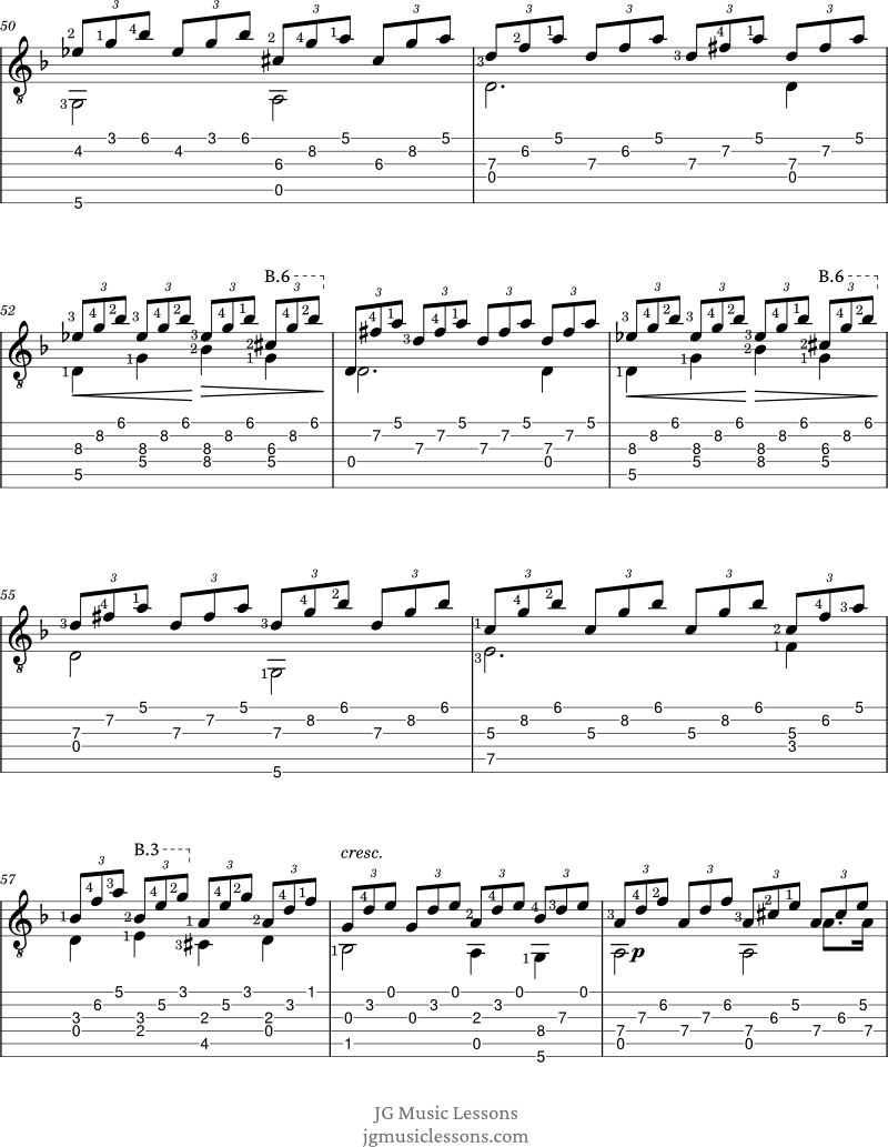 Moonlight Sonata tabs page 6