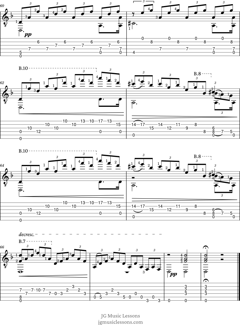 Moonlight Sonata tabs page 7