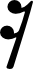 16th note rest symbol example
