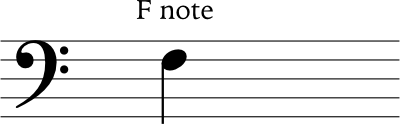 note in bass clef example