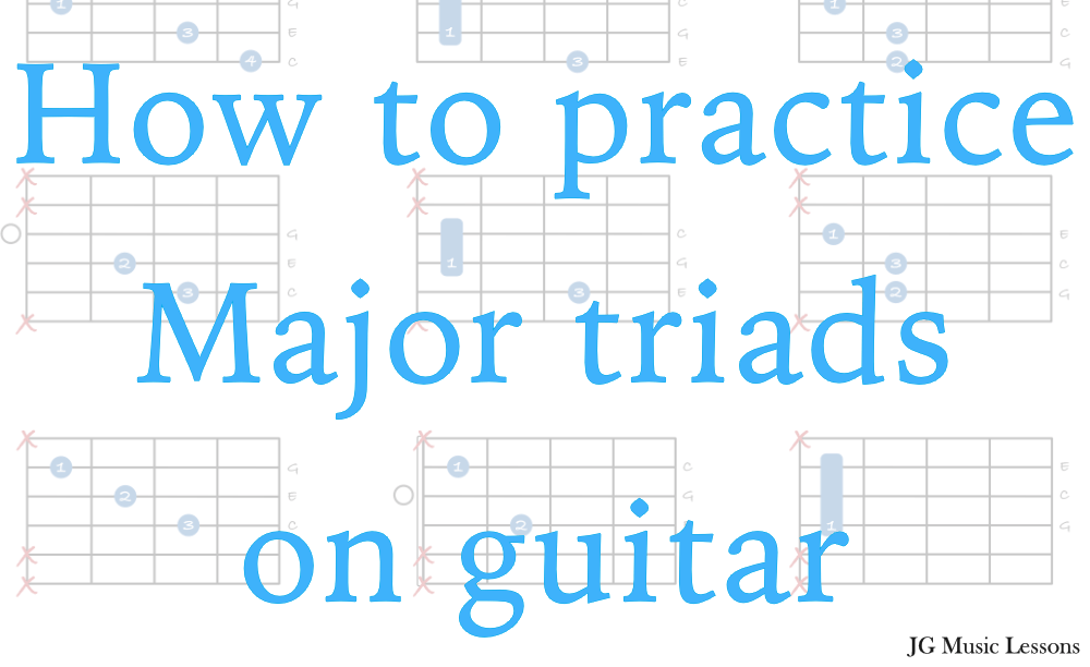How to practice Major triads on guitar - post cover
