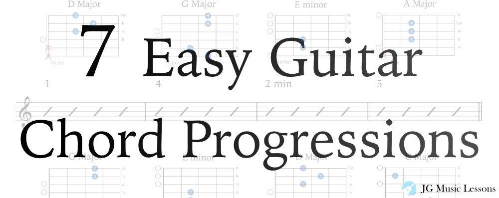 7 easy guitar chord progressions - post cover