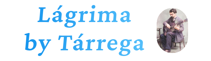 Lágrima by Tárrega guitar tabs banner