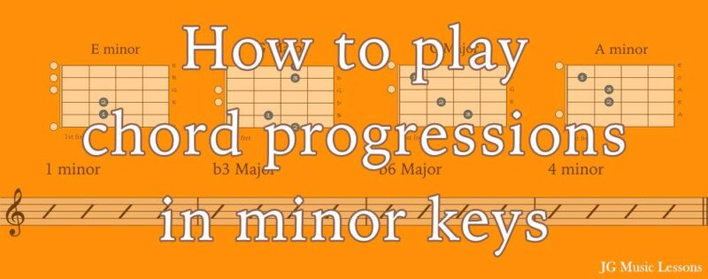 How to play chord progressions in minor keys - post cover