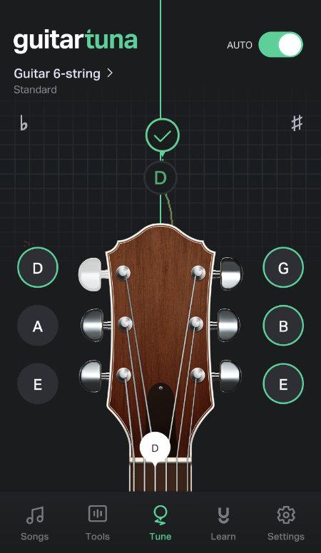 Iphone app for guitar tuning