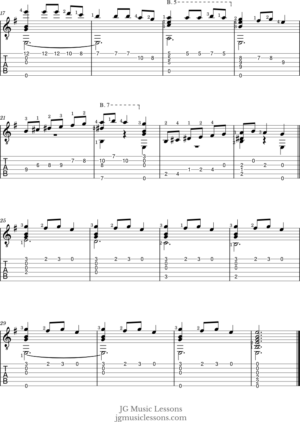 Carol of the Bells - chords, guitar tabs, and fingerstyle arrangement ...