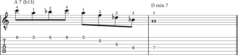 Altered scale example 1