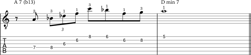 Altered scale example 2