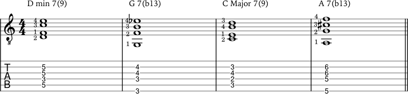 Jazz chord progression 1