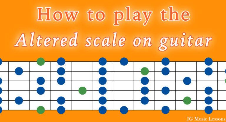 How to play the altered scale on guitar (shapes and application ...