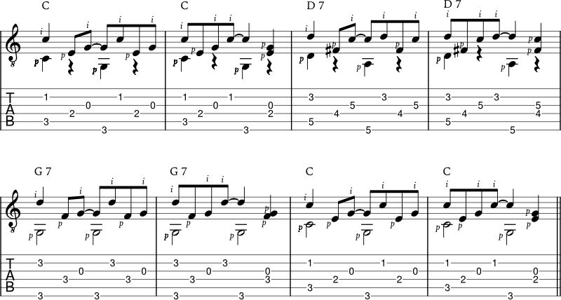 Travis picking pattern 5: Arpeggios