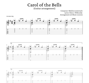 Carol of the Bells sheet music store cover