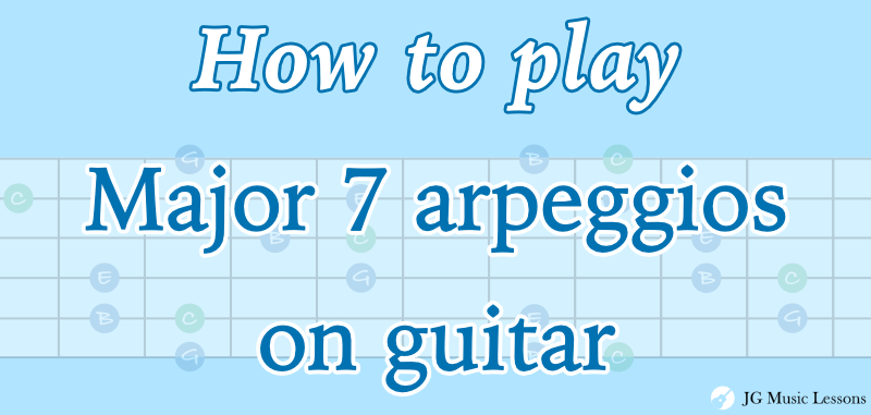 How to play Major 7 arpeggios on guitar
