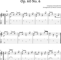 Sor - Opus 60 No. 6 - PDFs