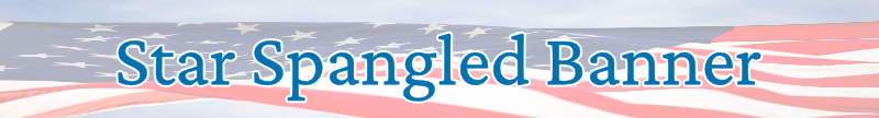 Star Spangled Banner guitar tabs banner