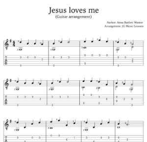 Jesus Loves Me - sheet music store cover
