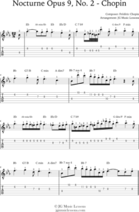 Nocturne Opus 9, No. 2 by Chopin - PDFs