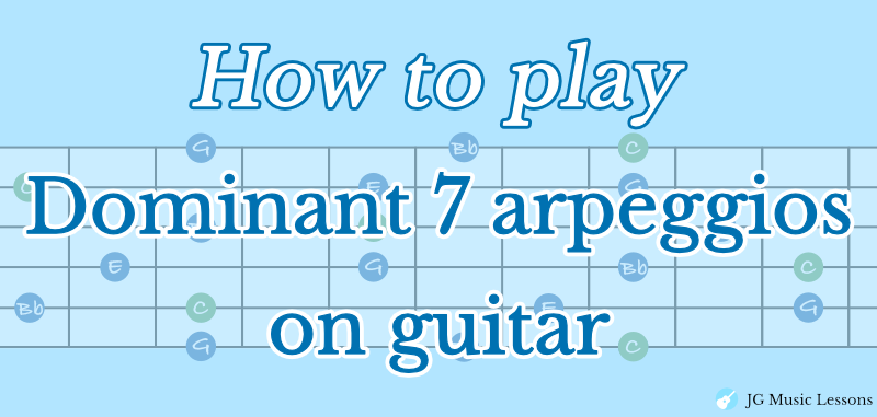 How to play Dominant 7 arpeggios on guitar - featured image