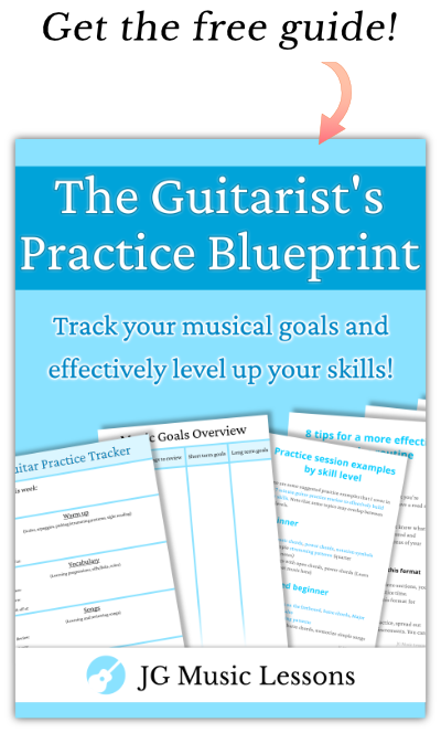 Free guide - The Guitarist's Practice Blueprint - preview