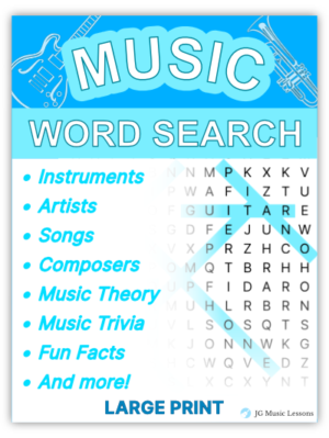 Music Word Search cover