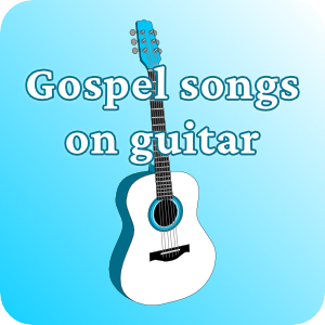 Gospel songs on guitar banner