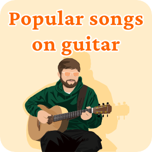 Popular Songs on guitar banner